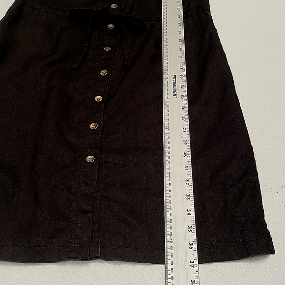 Express 100% Linen Sleeveless Button Front Shirt Dress Women's Size Medium - Picture 7 of 10